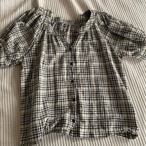 Plaid Blouse, XS